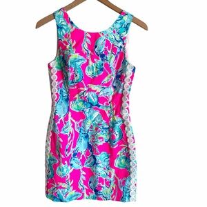Lilly Pulitzer Women's Mila Raz Berry Lobsters In Love Shift Dress Size 0 NWT
